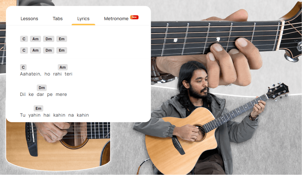 Play along Lyrics, Tabs & Sheets